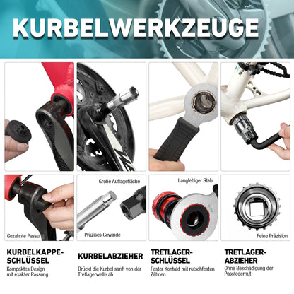 DURATECH Fahrrad Reparaturset Werkzeugkoffer - 41-teilig