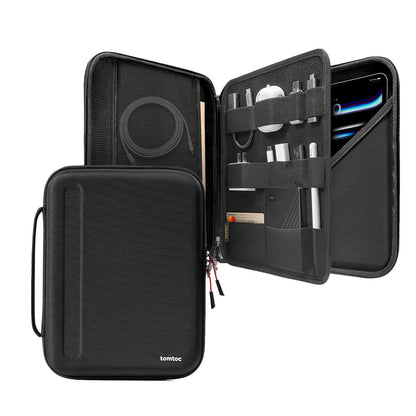 tomtoc Portfolio Tablet Tasche 13 Zoll Hartschale für iPad Air/Pro – EVA-Hartschale mit Tragegriff