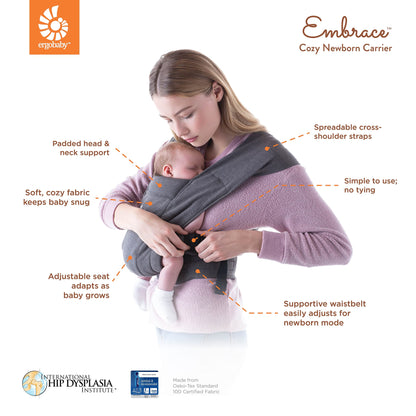Ergobaby Embrace Babytrage - Oxford Blau