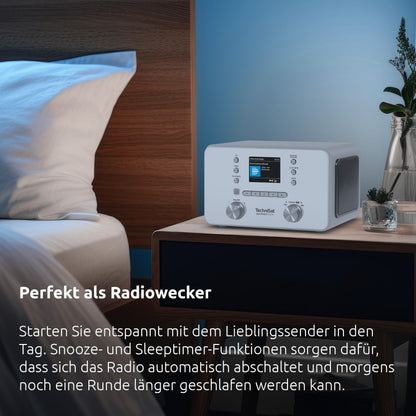 TechniSat DIGITRADIO 550 IR Stereo Internetradio DAB+ UKW weiss