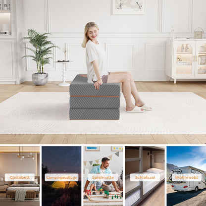 Vesgantti Klappmatratze Gästematratze – Gel Schaumstoff 140x195cm