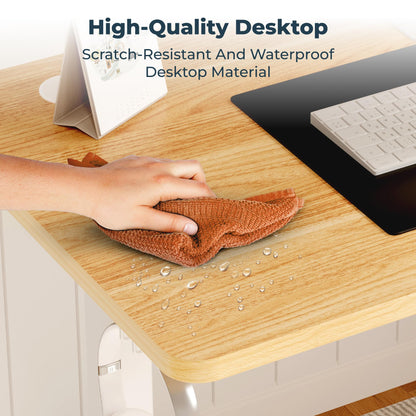 SANODESK Höhenverstellbarer Schreibtisch – 160x60 cm Ahorn