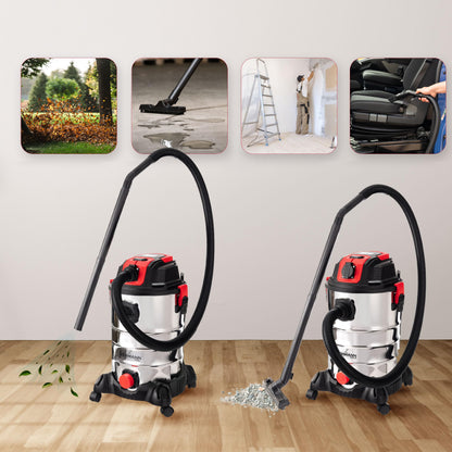 LEHMANN Industriestaubsauger – 2000W 30L Nass/Trocken Steckdose