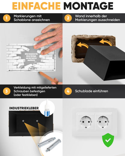 Elder Welder Steckdosen Safe Tresor - Mit Fake-Stecker Funktion