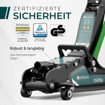 Profi hydraulischer Rangierwagenheber 2,5T flach für Tiefergelegte