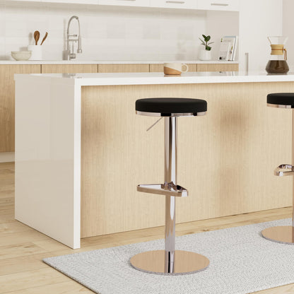 FineBuy Barhocker Edelstahl höhenverstellbar 57-82 cm