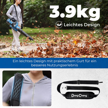 Dong Cheng Akku-Laubbläser DCLB40171 2x18V inkl. 3 Düsen