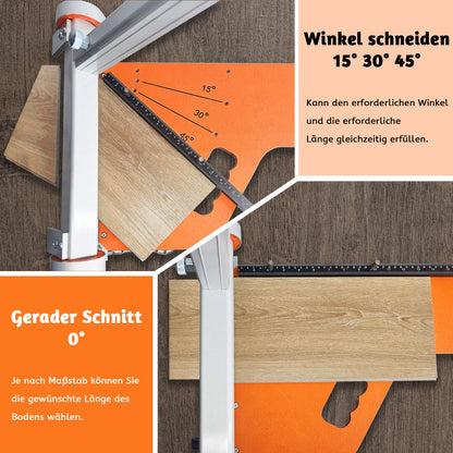 Laminat- & Vinylschneider 310mm – Bodenwerkzeug mit Rädern