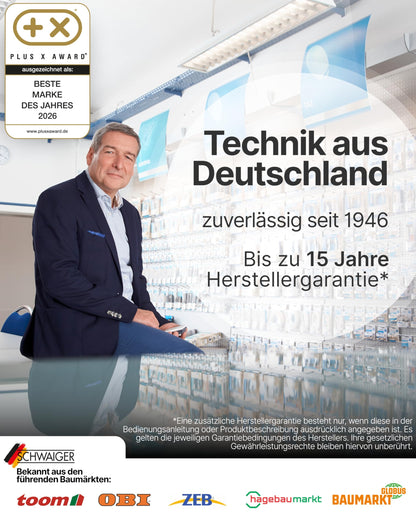 SCHWAIGER Satellitenschüssel Komplettset 80 cm mit Quad LNB