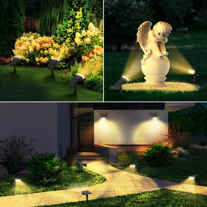 Linkind StarRay LED Solar Gartenstrahler 800 lm warmweiss, 4 Stück