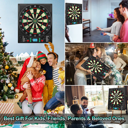 Mejasg Elektronische Dartscheibe – Deutsche Stimme, LCD