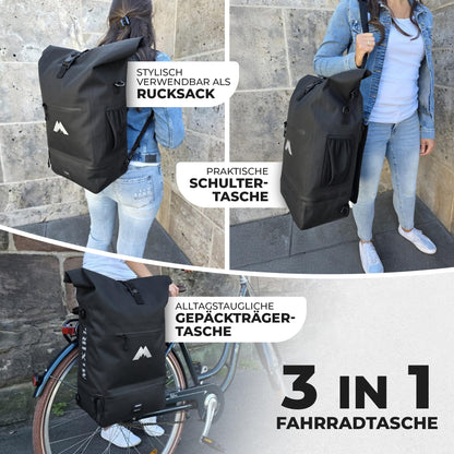 MIXIRL 3in1 Fahrradtasche Gepäckträger wasserdicht 30 Liter Kühlfach