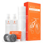 Luxshield Lackschutzfolie Fahrrad Rahmen-Set 21-teilig matt – transparente Folienaufkleber als Steinschlagschutz