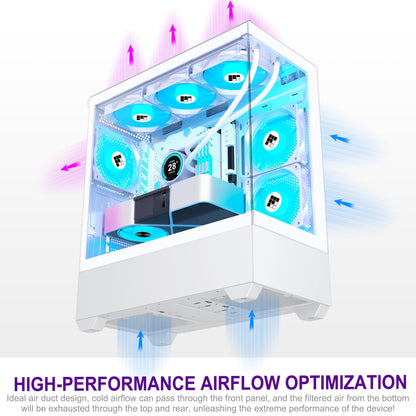 FOIFKIN F1 ATX Mid-Tower Gaming PC Gehäuse - Weiss