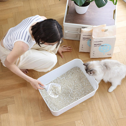 FUKUMARU Tofu Katzenstreu 10,8 kg, schnell klumpend, staubfrei