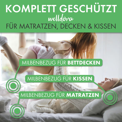 Welldora Premium Milbenbezug Matratze 180x200x28 cm - Allergiker