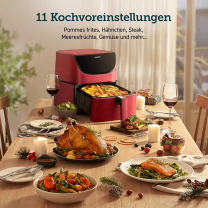 COSORI Heissluftfritteuse CP158-AF – Testsieger Airfryer Rot