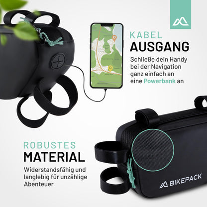 BIKEPACK Rahmentasche BP002 Fahrradtasche für Rennrad & Mountainbike