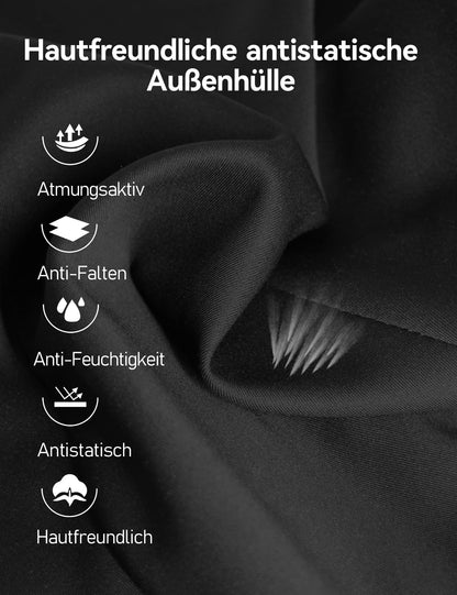 Travel Ease Ergonomisches Lendenkissen aus Memory Foam, schwarz
