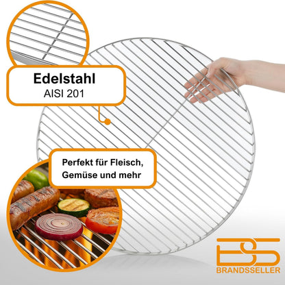 Brandsseller Dreibein-Grillgestell, verzinkter Stahl, höhenverstellbar