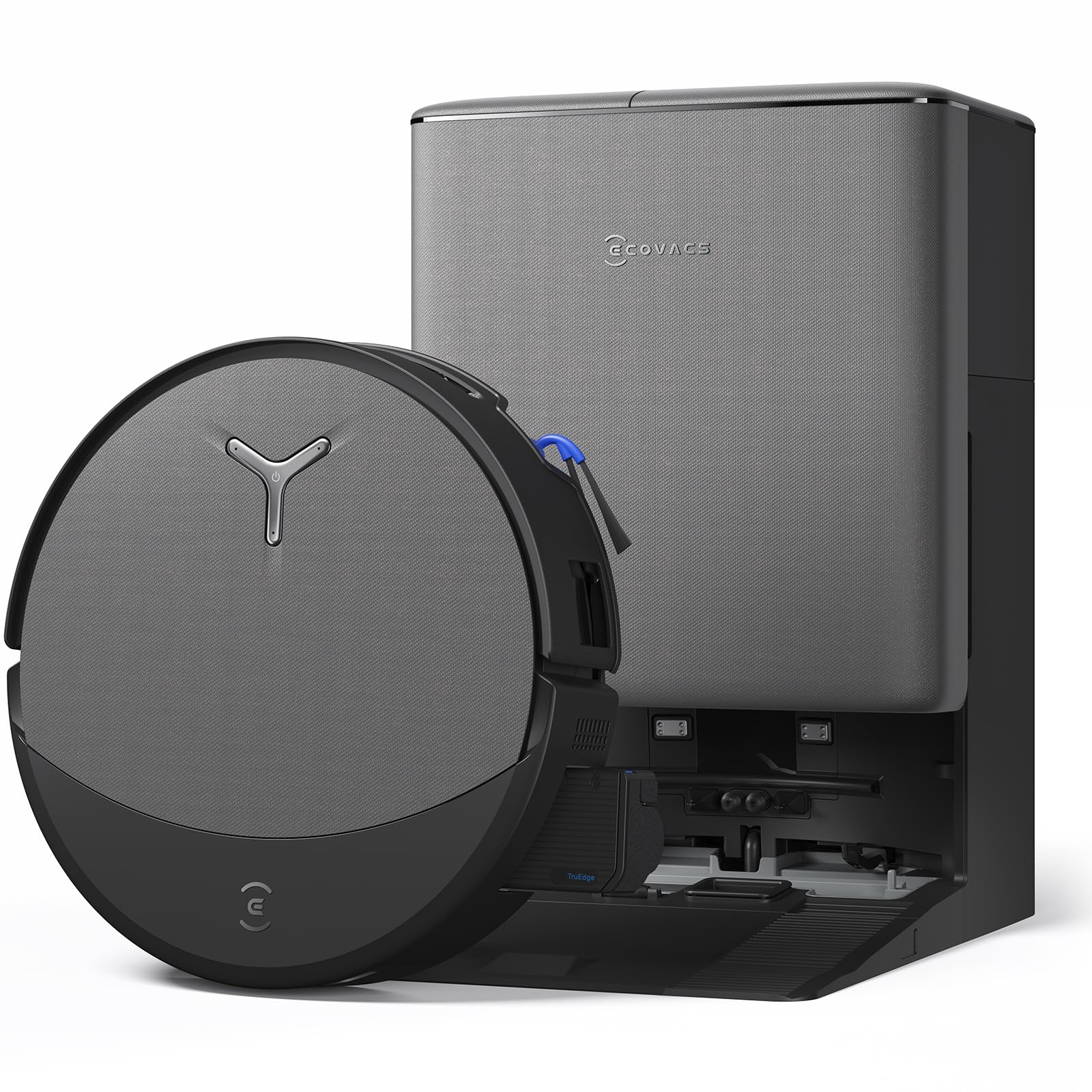ECOVACS DEEBOT T90 PRO Omni Saugroboter mit Wischfunktion, Schwarz, Wischwalze