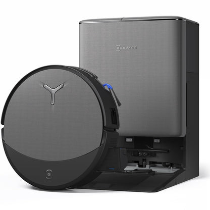 ECOVACS DEEBOT T90 PRO Omni Saugroboter mit Wischfunktion, Schwarz, Wischwalze