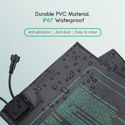 Luxbird Heizmatten Set Anzucht – 4 Matten mit Thermostat 30W