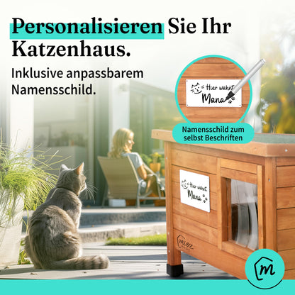 MIEZ MAGIC Katzenhaus outdoor winterfest isoliert 67x53x43cm