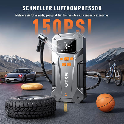 UTRAI Starthilfe Powerbank 5500A mit Kompressor für Pkw