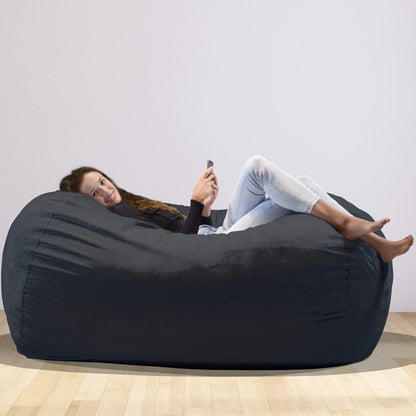 Charlie & Finn Riesen-Sitzsack - Memory-Foam Platin Grau