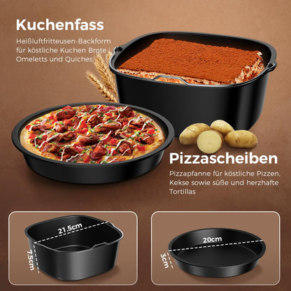 Zorenlepo Airfryer Zubehör-Set 17-teilig für COSORI Turbo Tower Pro