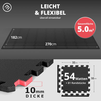 Fitness Bodenschutzmatte Puzzle Trainingsmatten - 3er Set