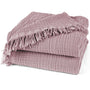 Pure Label Musselin Tagesdecke 220x240 cm Mauve aus 100% Baumwolle mit feiner Webstruktur