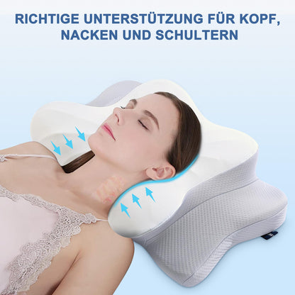 DONAMA Memory Foam Kissen Ergonomisches Nackenkissen - Universalschläfer