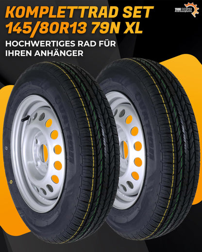 The Drive Komplettrad 145/80R13 M+S - 2x Anhänger 4x100