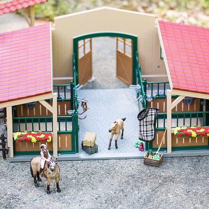 SCHLEICH Farm World Pferdestall Set 42195 inkl. 2 Pferden