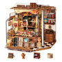 Rolife Miniatur Haus Henrys Schokoladenladen, 330-teiliger Holzbausatz mit Papierdekoration und Beleuchtung