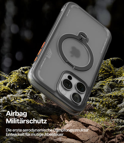 TORRAS Ostand Q3 Air Hülle für iPhone 16 Pro Max, MagSafe, Schwarz