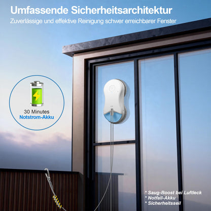 HUTT S55 Pro Fensterputzroboter mit 6500 Pa Saugkraft und SLAM 4.0