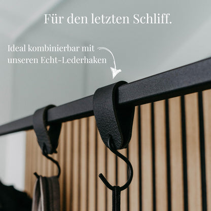 Homemetall Kleiderstange Deckenmontage Schwarz B60xH60cm