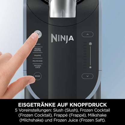 Ninja SLUSHi Maschine 1.9L Blau/Grau – Slush & Cocktails FS301EU