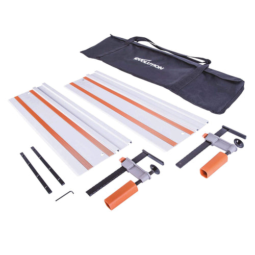 Evolution ST1400 Führungsschiene Handkreissäge – 1400 mm, lange, silberne Aluminiumschiene. Ermöglicht exakte Geradschnitte für Handkreissägen.