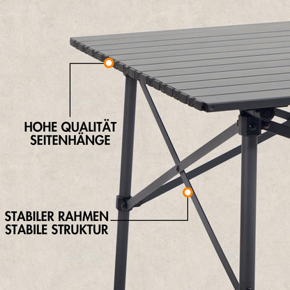 Portal Campingtisch Klappbar Aluminium Tischplatte