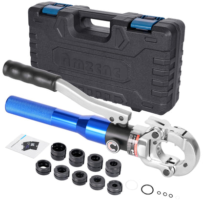 AMZCNC Profi Presszange für Rohr – V- & TH-Kontur Backenset