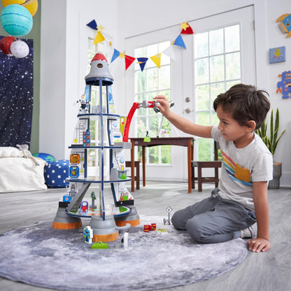 KidKraft Raketenschiff Spielset Holz mit Kran – 63443