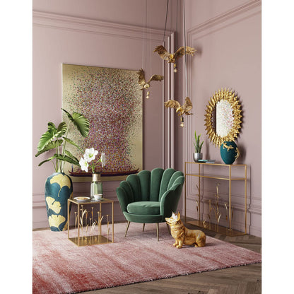 Kare Design Wandbild Touched Flower Boat - Gold/Pink 160x120cm