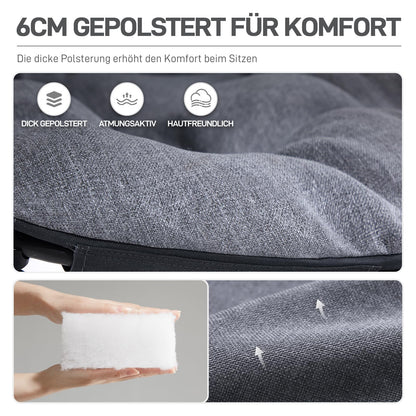 EVER ADVANCED Luxus Moonchair XXL Campingstuhl - Grau