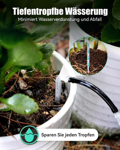 RAINPOINT Solar Bewässerungssystem 15P, automatische Tropfbewässerung