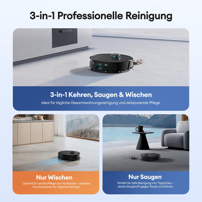 Ultenic T20 Pro+ Saugroboter mit Wischfunktion und Absaugstation
