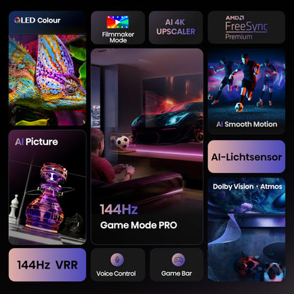 Hisense 43E7Q PRO Fernseher - 43 Zoll 4K UHD QLED Smart TV